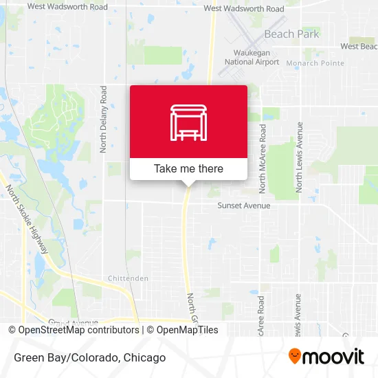 Green Bay/Colorado map