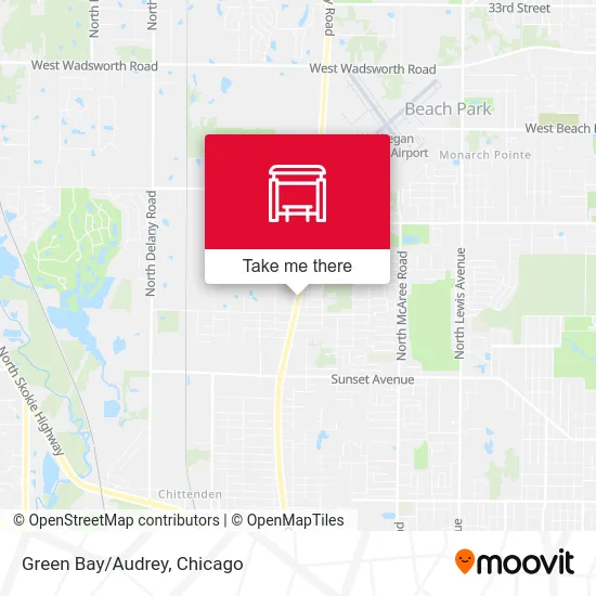 Green Bay/Audrey map