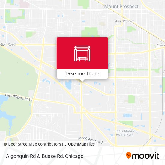 Algonquin Rd & Busse Rd map