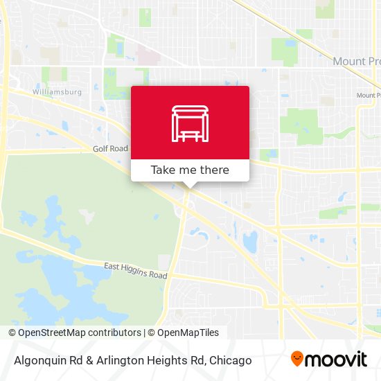 Algonquin Rd & Arlington Heights Rd map