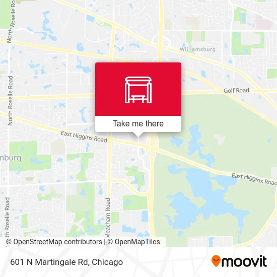 601 N Martingale Rd map