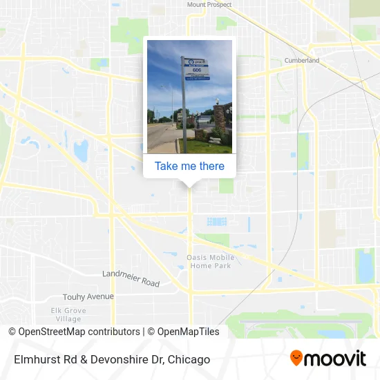 Elmhurst Rd & Devonshire Dr map