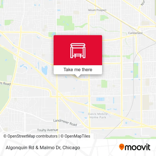 Algonquin Rd & Malmo Dr map