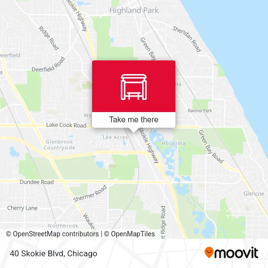 Mapa de 40 Skokie Blvd