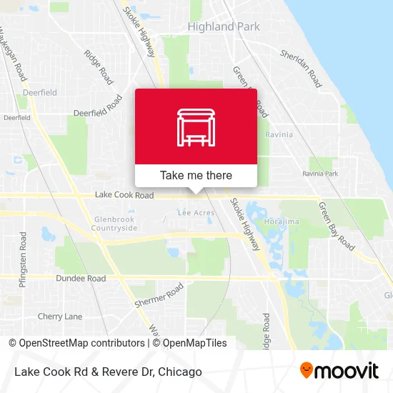 Lake Cook Rd & Revere Dr map