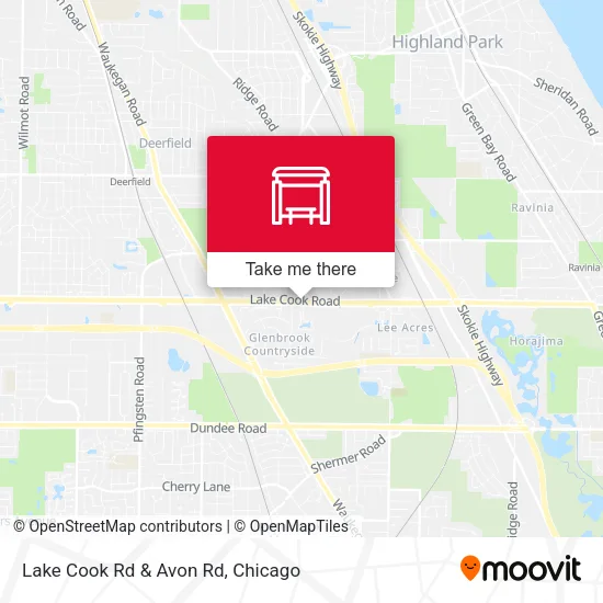Lake Cook Rd & Avon Rd map