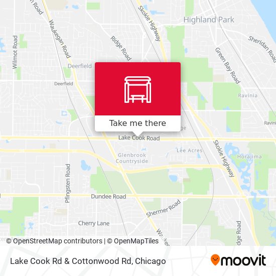 Mapa de Lake Cook Rd & Cottonwood Rd