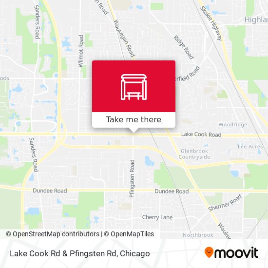 Mapa de Lake Cook Rd & Pfingsten Rd