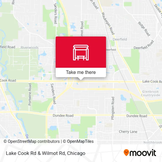 Lake Cook Rd & Wilmot Rd map