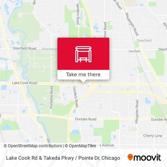 Lake Cook Rd & Takeda Pkwy / Pointe Dr map