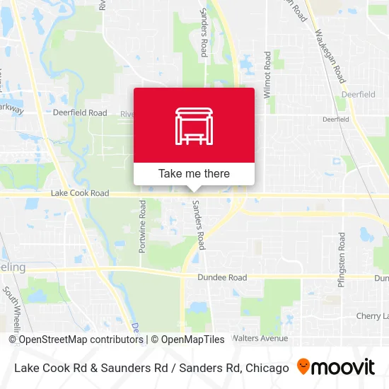 Lake Cook Rd & Saunders Rd / Sanders Rd map