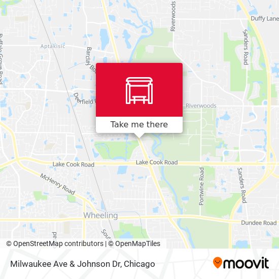 Mapa de Milwaukee Ave & Johnson Dr