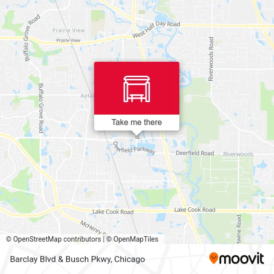 Barclay Blvd & Busch Pkwy map