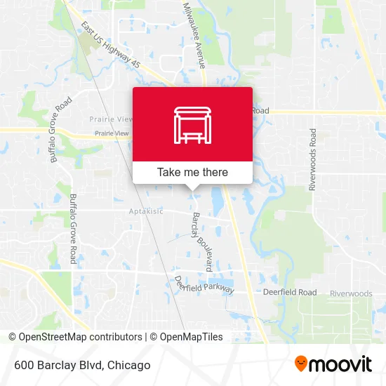 600 Barclay Blvd map