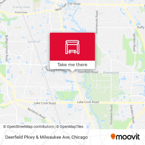 Deerfield Pkwy & Milwaukee Ave map