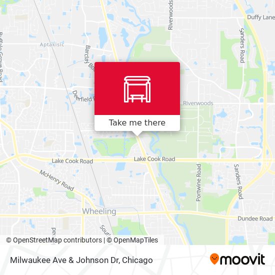 Milwaukee Ave & Johnson Dr map