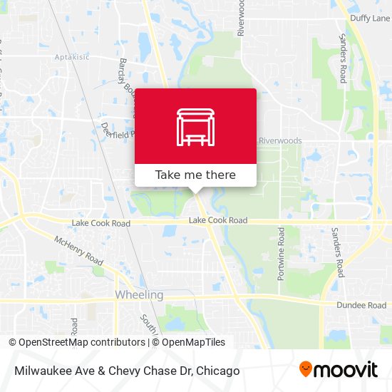 Milwaukee Ave & Chevy Chase Dr map