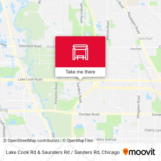 Lake Cook Rd & Saunders Rd / Sanders Rd map