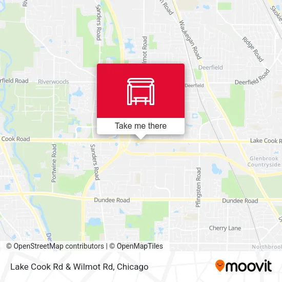 Lake Cook Rd & Wilmot Rd map
