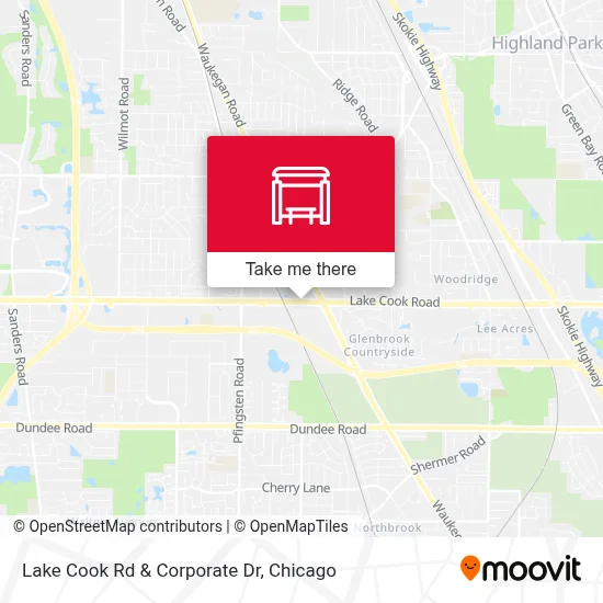 Lake Cook Rd & Corporate Dr map