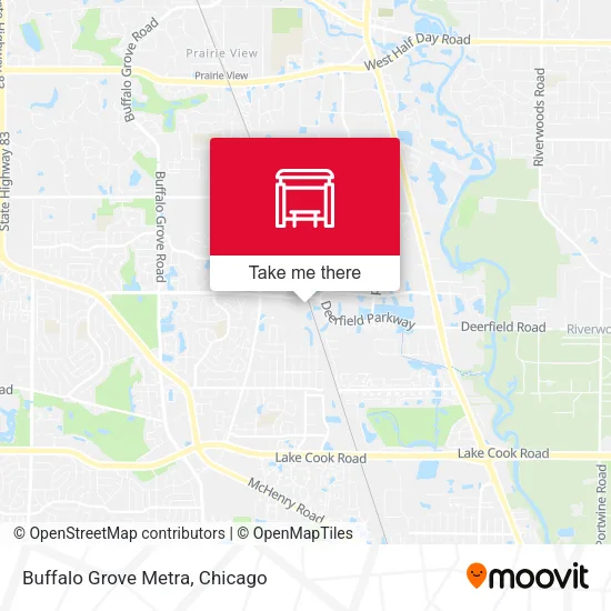 Mapa de Buffalo Grove Metra