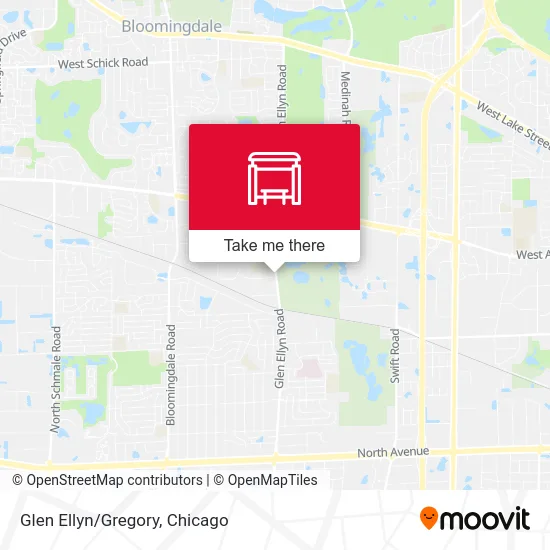 Glen Ellyn/Gregory map