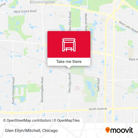 Glen Ellyn/Mitchell map