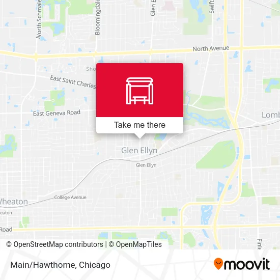 Main/Hawthorne map