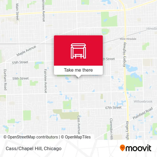 Cass/Chapel Hill map