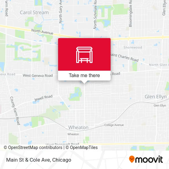 Main St & Cole Ave map