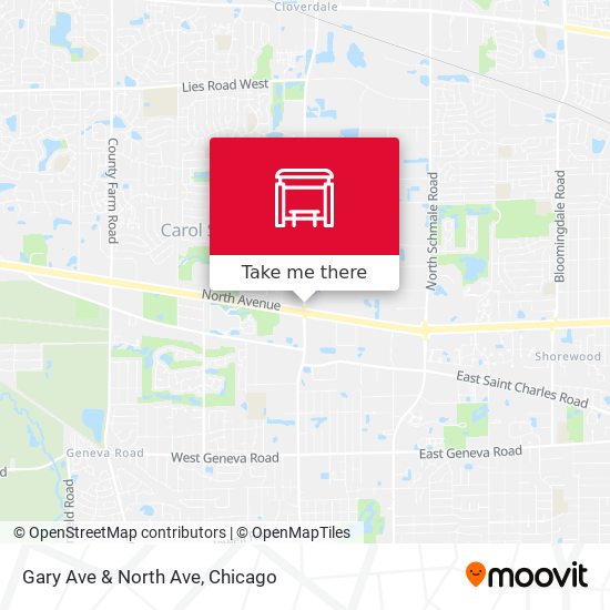 Mapa de Gary Ave & North Ave