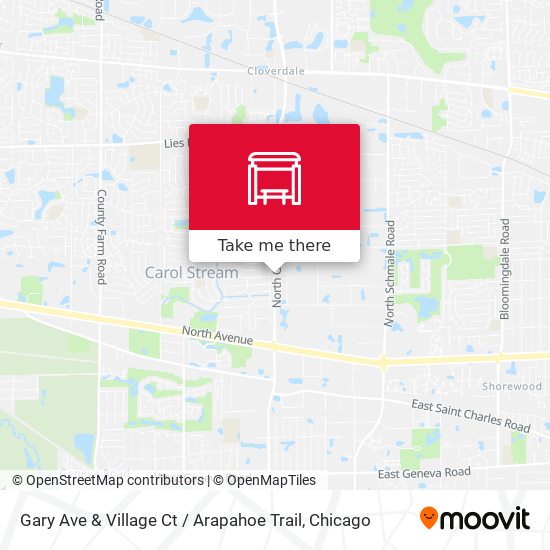 Gary Ave & Village Ct / Arapahoe Trail map