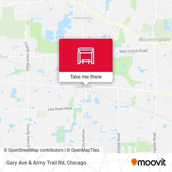 Gary Ave & Army Trail Rd map