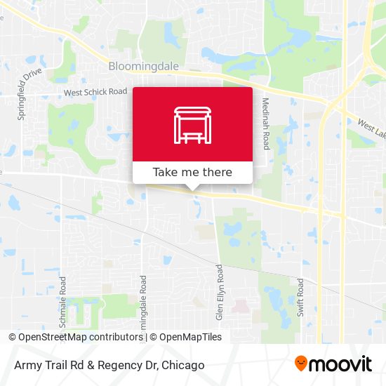 Army Trail Rd & Regency Dr map