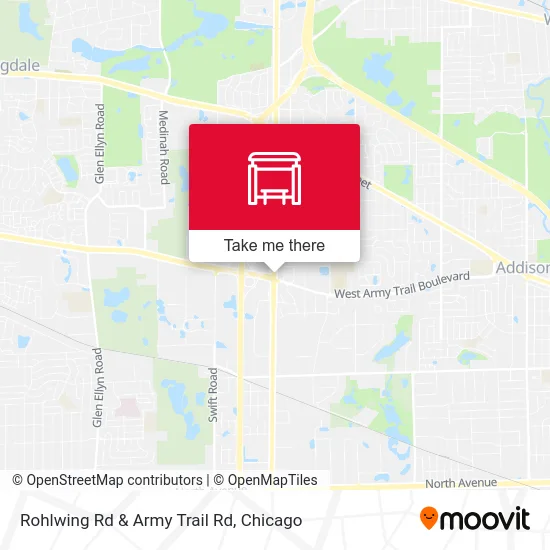 Mapa de Rohlwing Rd & Army Trail Rd