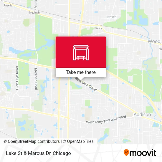 Lake St & Marcus Dr map