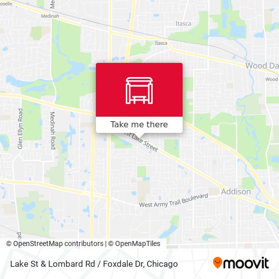 Lake St & Lombard Rd / Foxdale Dr map