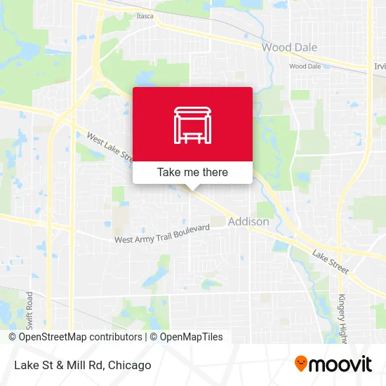 Lake St & Mill Rd map