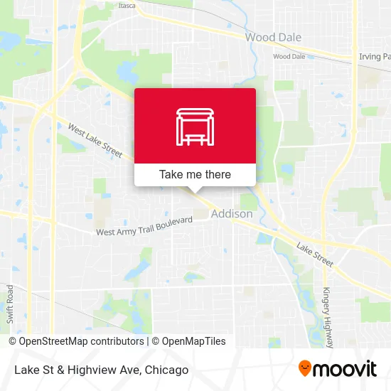 Lake St & Highview Ave map