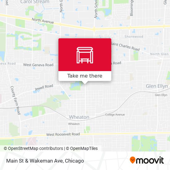 Main St & Wakeman Ave map