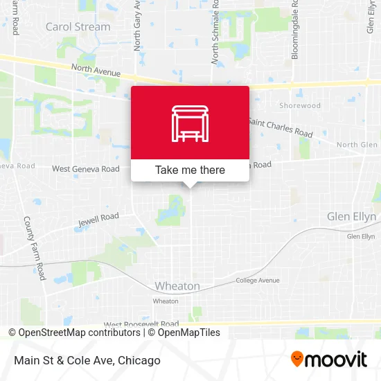 Main St & Cole Ave map