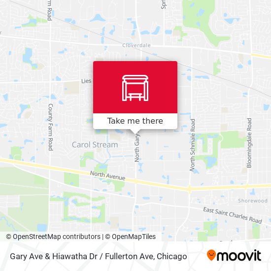 Mapa de Gary Ave & Hiawatha Dr / Fullerton Ave