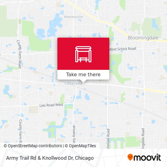 Army Trail Rd & Knollwood Dr map