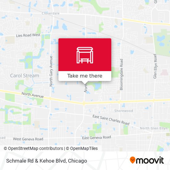 Schmale Rd & Kehoe Blvd map