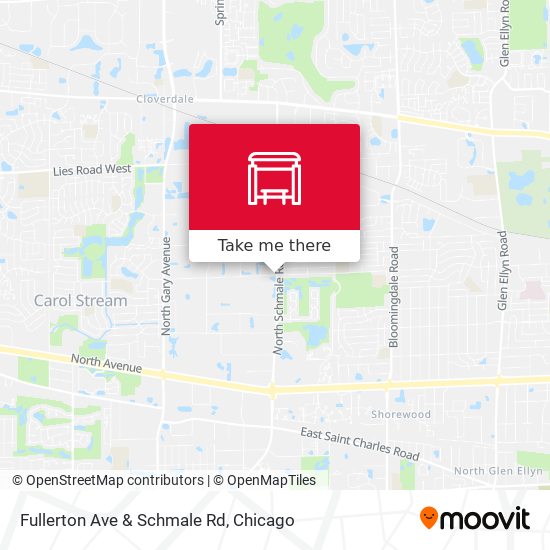 Fullerton Ave & Schmale Rd map