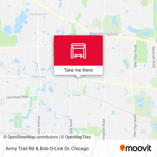 Army Trail Rd & Bob-O-Link Dr map