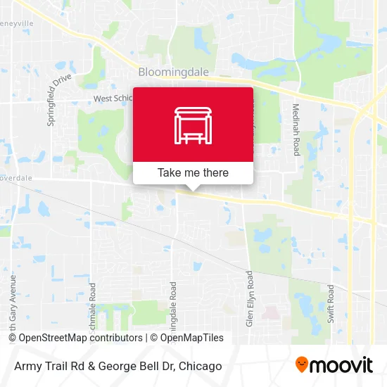 Army Trail Rd & George Bell Dr map