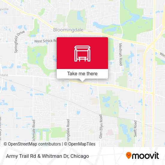 Army Trail Rd & Whitman Dr map