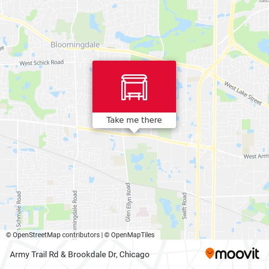 Army Trail Rd & Brookdale Dr map