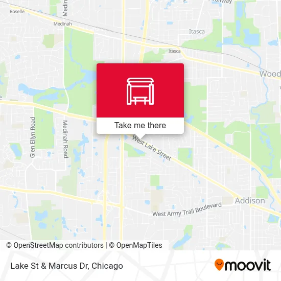 Lake St & Marcus Dr map